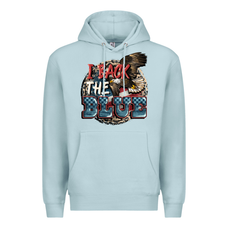 I Back The Blue Premium Hoodie by FaDigitalArtStudio | Teevron