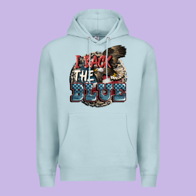 I Back The Blue Premium Hoodie Designed By Fadigitalartstudio