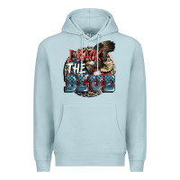 Blue Mist I back the blue Premium Hoodie - FaDigitalArtStudio