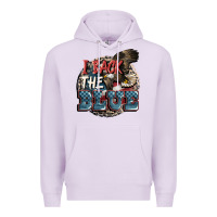 Lilac I back the blue Premium Hoodie - FaDigitalArtStudio