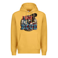 Mustard I back the blue Premium Hoodie - FaDigitalArtStudio