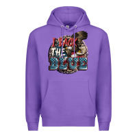 Purple I back the blue Premium Hoodie - FaDigitalArtStudio