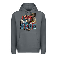 Rock I back the blue Premium Hoodie - FaDigitalArtStudio