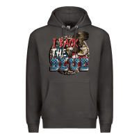 Smoke I back the blue Premium Hoodie - FaDigitalArtStudio