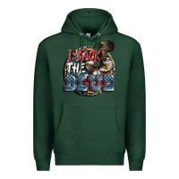 Sports Green I back the blue Premium Hoodie - FaDigitalArtStudio