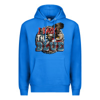 True Royal I back the blue Premium Hoodie - FaDigitalArtStudio