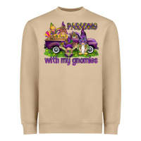 Mushroom Parading with my gnomies Heavyweight Sweatshirt - HowdyJamesFarm