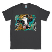 Smoke holstein cow leopard and western background Classic Tee - BarkalooDesign