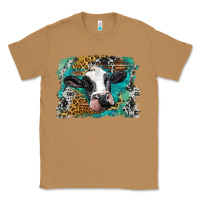 Toasted Coconut holstein cow leopard and western background Classic Tee - BarkalooDesign