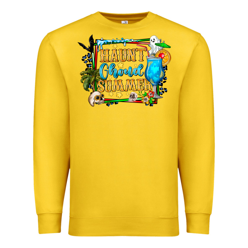 Name Spooky Summer Vibes Premium Sweatshirt by CowhideDigitalArt | Teevron