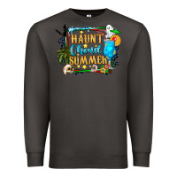 Smoke name spooky summer vibes Premium Sweatshirt - CowhideDigitalArt