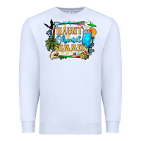 White name spooky summer vibes Premium Sweatshirt - CowhideDigitalArt