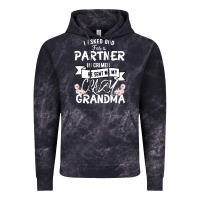 Cloud Black I Asked God For a Partner In Crime He Sent Me My Crazy Grandma Vintage Hoodie - Bettercallsaul
