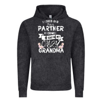 Vintage Black I Asked God For a Partner In Crime He Sent Me My Crazy Grandma Vintage Hoodie - Bettercallsaul