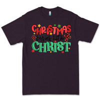 Plum christmas begins with christ Premium Tee - MaliasSmallBusiness