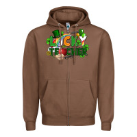Chestnut lucky teacher St. Patricks Day Zipper Hoodie - FaDigitalArtStudio