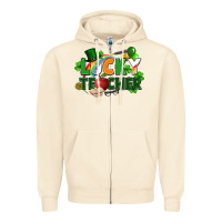 Sandshell lucky teacher St. Patricks Day Zipper Hoodie - FaDigitalArtStudio