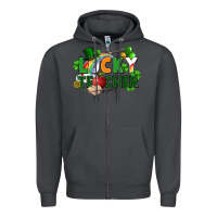 Smoke lucky teacher St. Patricks Day Zipper Hoodie - FaDigitalArtStudio