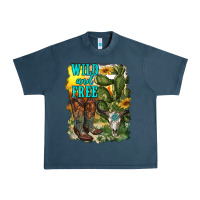 Midnight Navy wild and free cowgirl boots Urban Heavy Tee - RanaPortraitStore