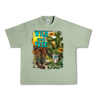 Oil Green wild and free cowgirl boots Urban Heavy Tee - RanaPortraitStore