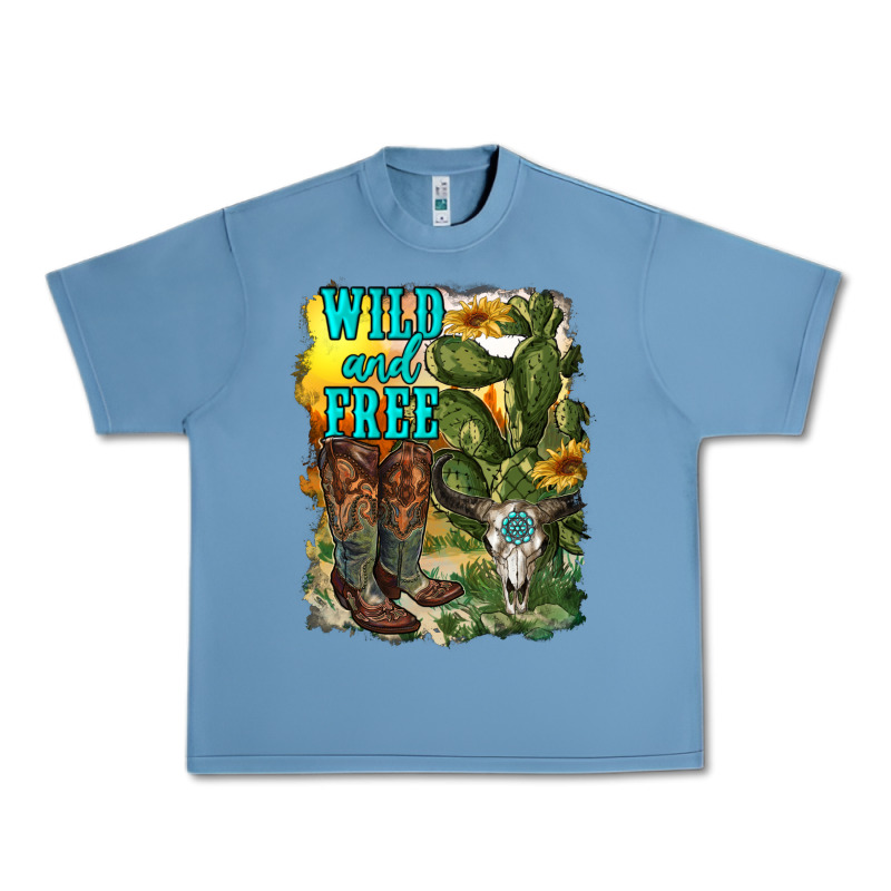 Wild And Free Cowgirl Boots Urban Heavy Tee by RanaPortraitStore | Teevron
