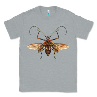 Heather Grey acrocinus beetle with wings Classic Tee - LillyAllenDesigns