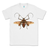 White acrocinus beetle with wings Classic Tee - LillyAllenDesigns