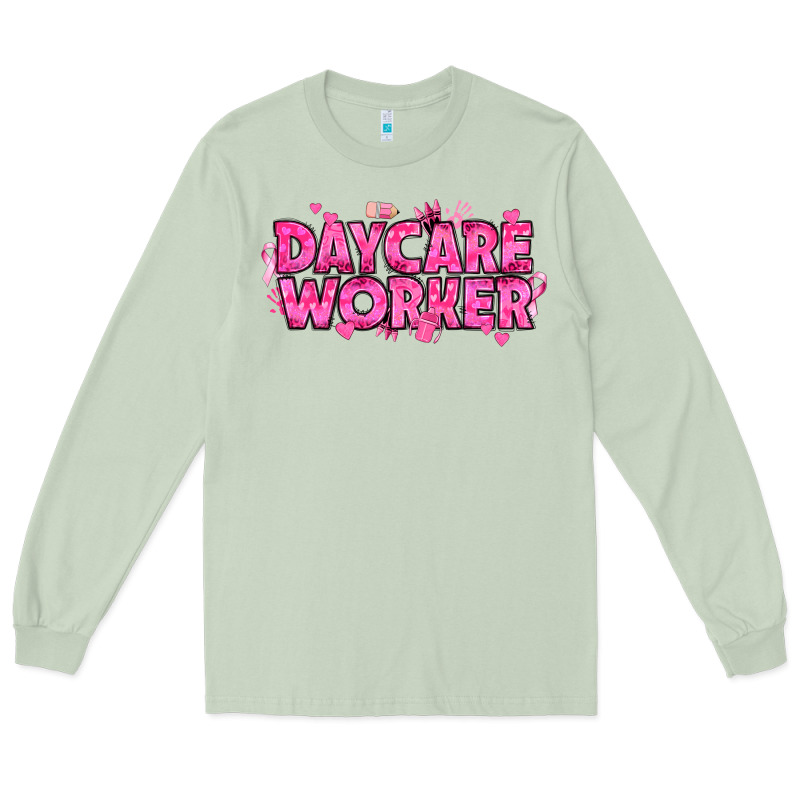 Breast Cancer Daycare Worker Long Sleeve Tee by texasbilliewilder | Teevron