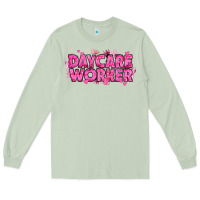 Matcha Breast Cancer Daycare Worker Long Sleeve Tee - texasbilliewilder