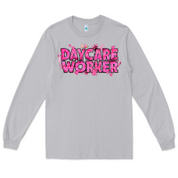 Moon Dust Breast Cancer Daycare Worker Long Sleeve Tee - texasbilliewilder