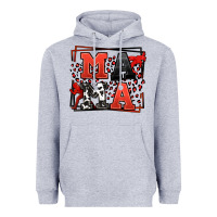 Wrestling Mama Red And Black Heavyweight Hoodie | Teevron