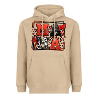 Mushroom Wrestling mama red and black Heavyweight Hoodie - LillyAllenDesigns