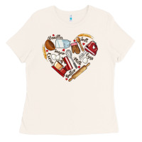 Bone bake tools hearts Ladies Tee - NancyCooperArtShop