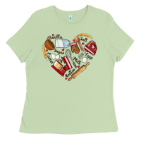 Matcha bake tools hearts Ladies Tee - NancyCooperArtShop
