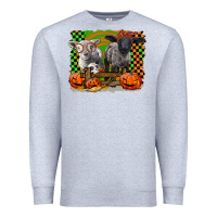 Heather Grey Baby Sheeps Premium Sweatshirt - LillyAllenDesigns