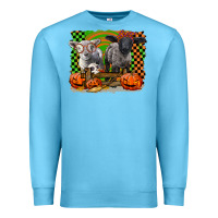 Ocean Blue Baby Sheeps Premium Sweatshirt - LillyAllenDesigns