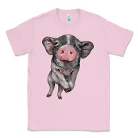 Bubblegum Pink baby pig Classic Tee - BarkalooDesign