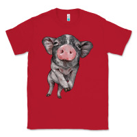 Red baby pig Classic Tee - BarkalooDesign