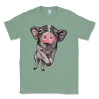 Sage baby pig Classic Tee - BarkalooDesign