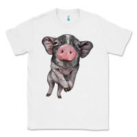 White baby pig Classic Tee - BarkalooDesign