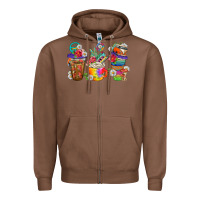 Chestnut hippie coffee cups bbs Zipper Hoodie - BundleAndBundleShop