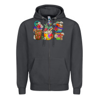 Smoke hippie coffee cups bbs Zipper Hoodie - BundleAndBundleShop
