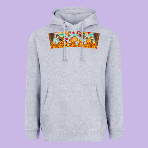 Nach Valentine Heavyweight Hoodie Designed By Cowhidedigitalart