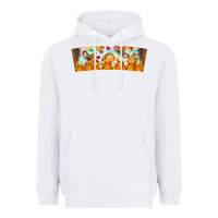 White Nach Valentine Heavyweight Hoodie - CowhideDigitalArt