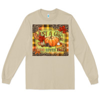 Mushroom Just a girl who loves Fall Long Sleeve Tee - NancyCooperArtShop