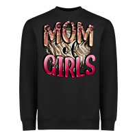 Black Mom of Girls Mother's Day Heavyweight Sweatshirt - CowGirlArtShop