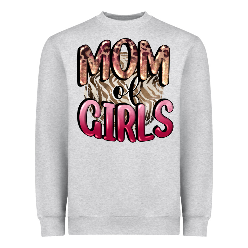 Mom Of Girls Mother's Day Heavyweight Sweatshirt by CowGirlArtShop | Teevron