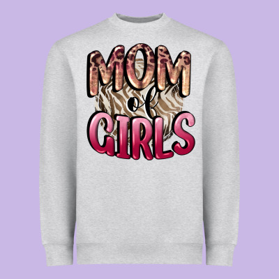 Mom Of Girls Mother's Day Heavyweight Sweatshirt Designed By Cowgirlartshop