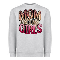 Heather Grey Mom of Girls Mother's Day Heavyweight Sweatshirt - CowGirlArtShop