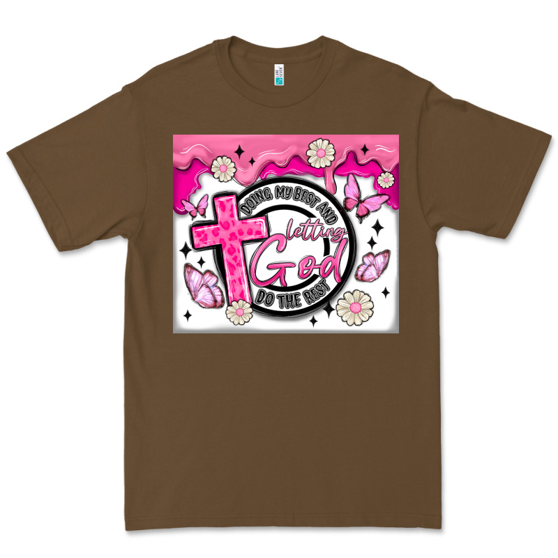 Doing My Best And Letting God Premium Tee by MaliasSmallBusiness | Teevron